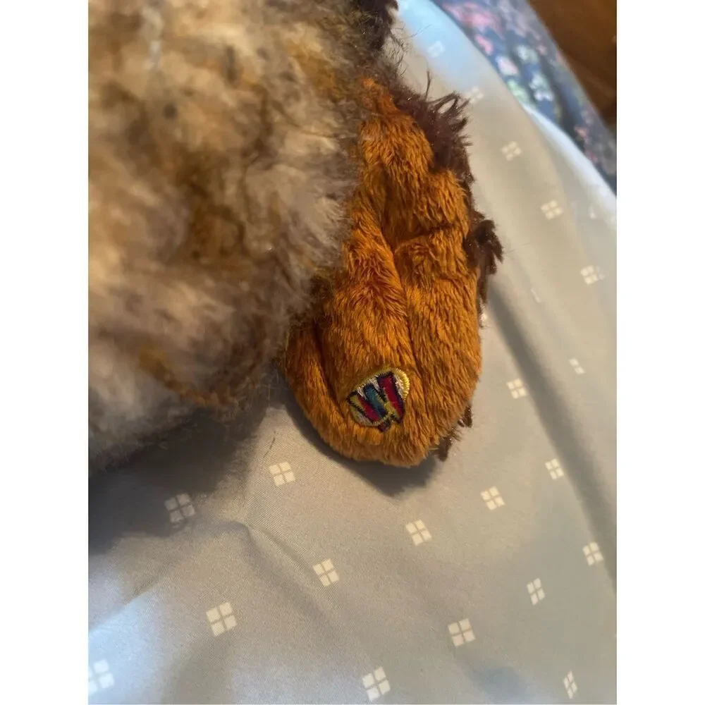 Ganz Kids Brown Polyester Webkinz Barred Fluffy Owl Plush Toy